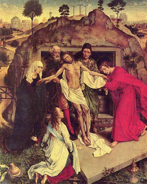 WEYDEN, Rogier van der Grablegung Christi oil painting picture